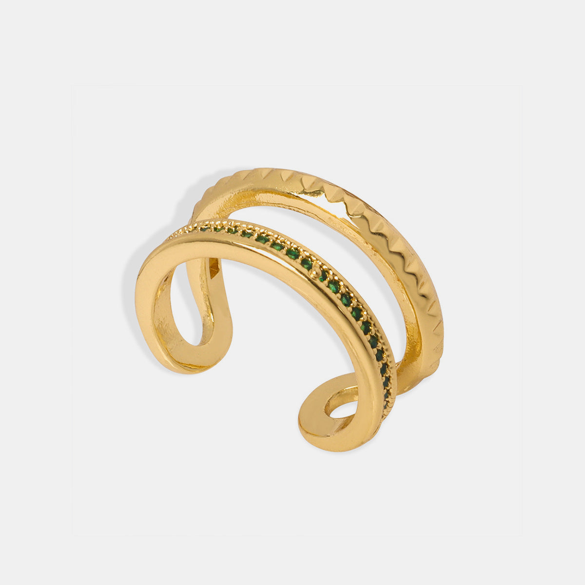 Gold Lust Double-Layered Ring