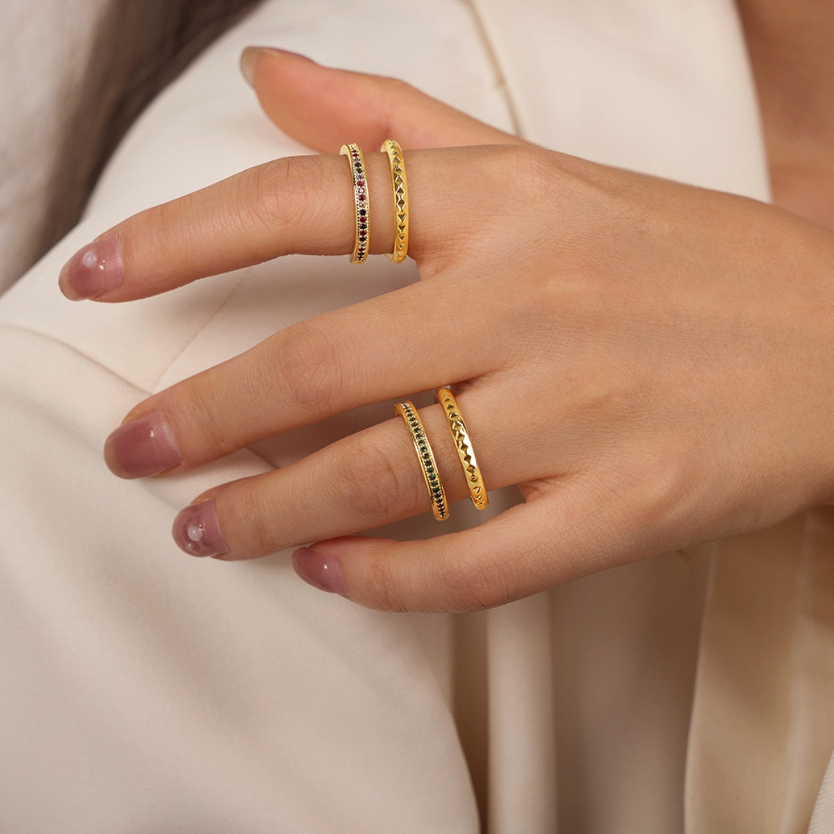 Gold Lust Double-Layered Ring